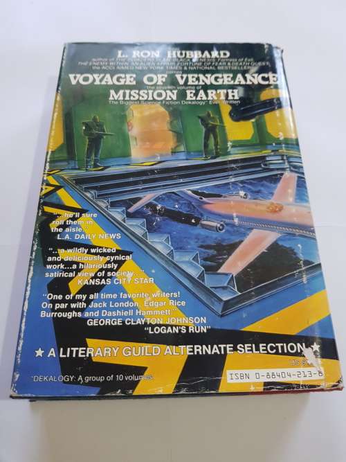 Voyage of Vengeance, Mission Earth Vol. 7 by L. Ron Hubbard, First Edition, Hardcover, 1987
