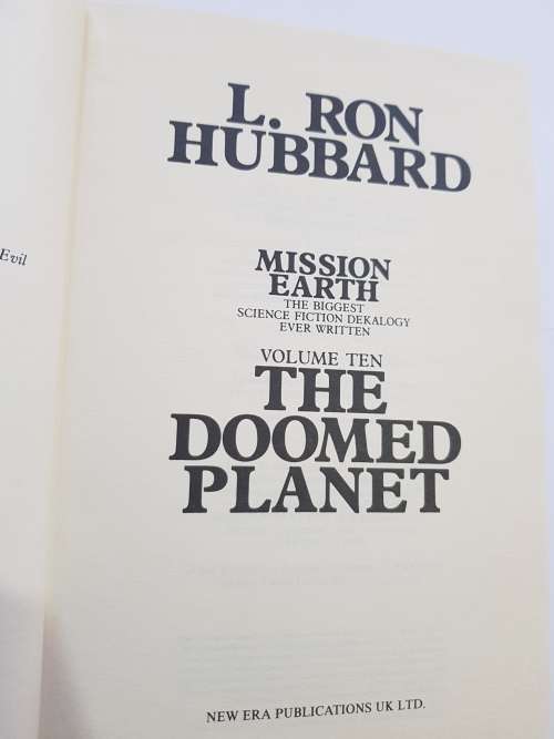 The Doomed Planet, Mission Earth Vol. 10 by L. Ron Hubbard, First UK Edition, Hardcover, 1987