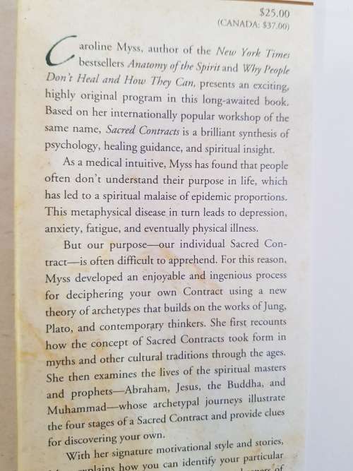 Sacred Contracts by Caroline Myss