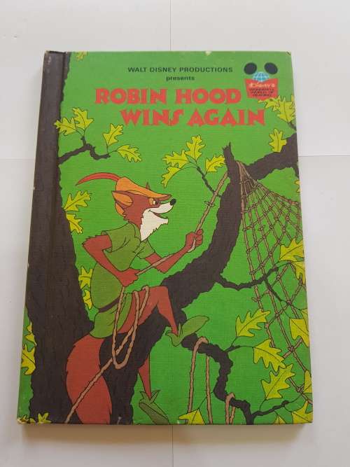 Walt Disney, Robin Hood Wins Again, 1983 Hardcover
