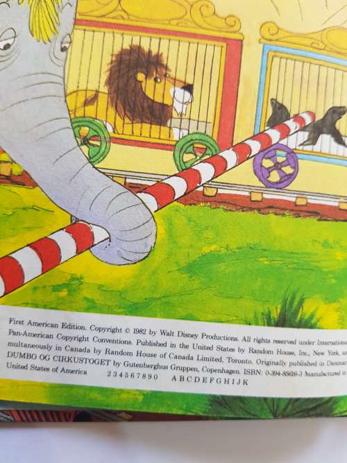 Walt Disney, Dumbo and the Circus Train, 1982 Hardcover