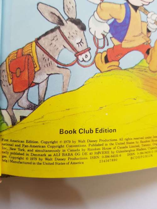 Walt Disney, Ali Baba and the 40 Thieves, 1979 Hardcover