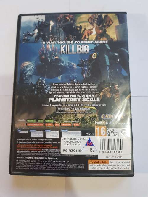 Lost Planet 2, PC DVD