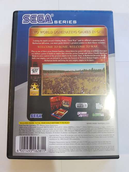 Rome Gold Edition PC DVD, 4 Discs, Sega Series
