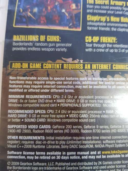 Borderlands, Game of the Year Edition PC DVD