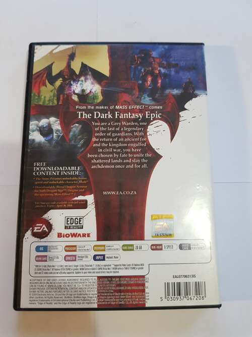 Dragon Age Origins PC DVD