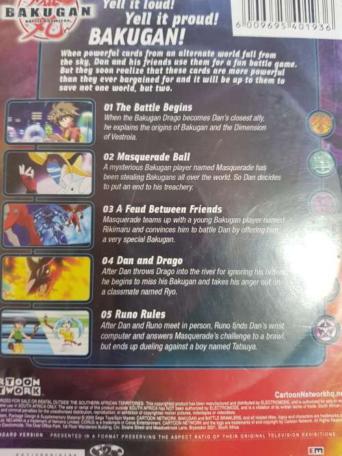 Bakugan Battle Brawlers, Vol. 1 DVD