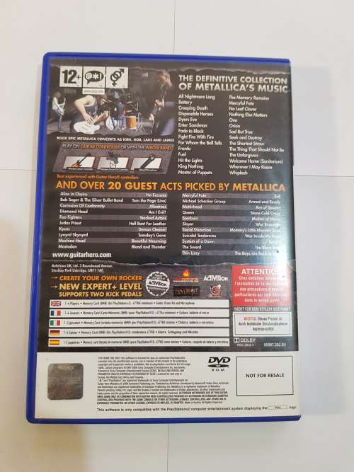 Playstation 2, Guitar Hero, Metallica