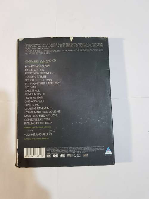 Adele, Live at the Royal Albert Hall DVD