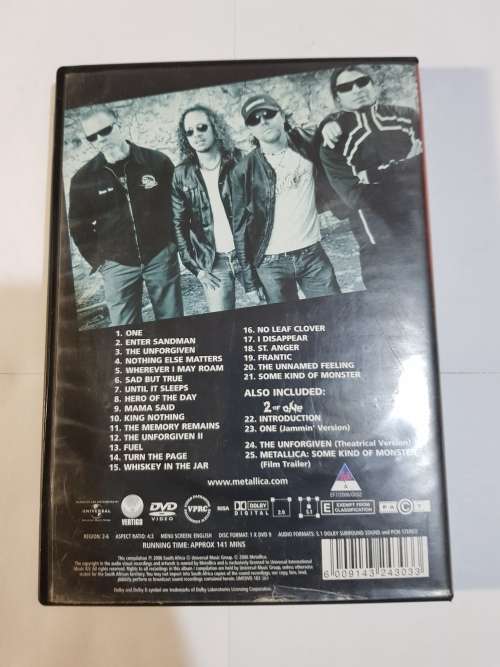 Metallica, The Videos 1989-2004 DVD
