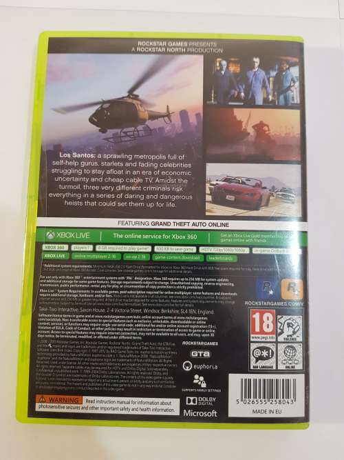 XBox 360, Grand Theft Auto V