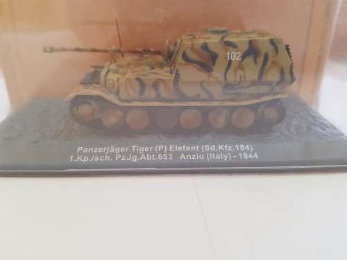Military Model Tank, Panzerjager Tiger(P) Elefant, Anzio (Italy) 1944, Diecast