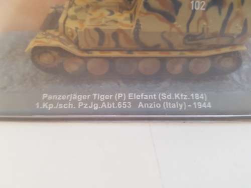 Military Model Tank, Panzerjager Tiger(P) Elefant, Anzio (Italy) 1944, Diecast