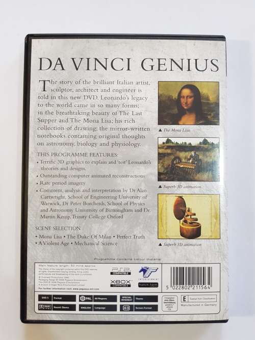 Da Vinci Genius, DVD