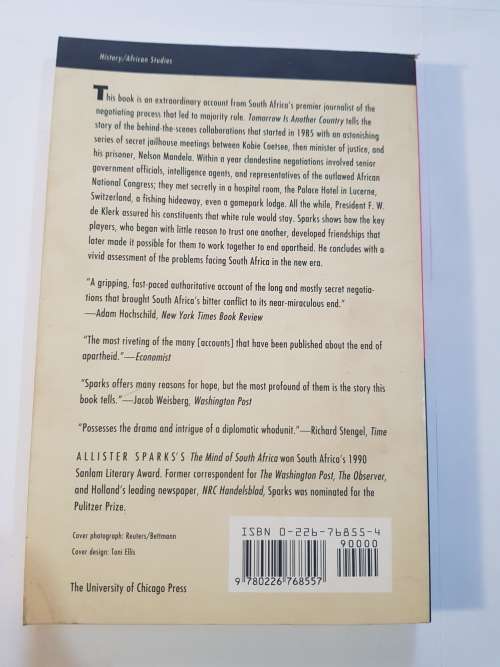 Tomorrow is Another Country by Allister Sparks