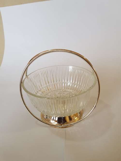 Mayell, EP on Steel with Glass Bowl, Made in England