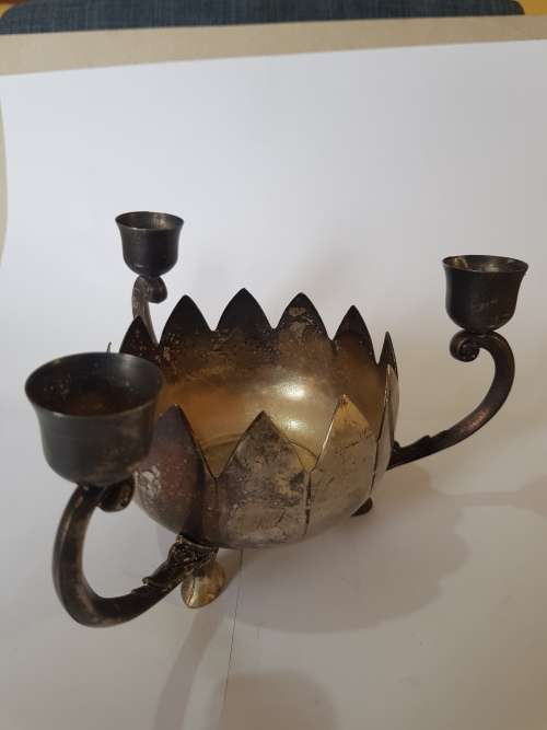 Vintage Metal Candle Holder