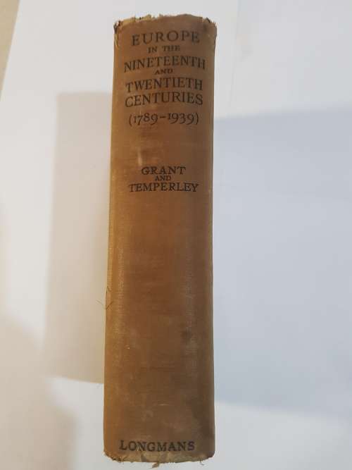 Europe in the Nineteenth and Twentieth Centuries 1789-1939
