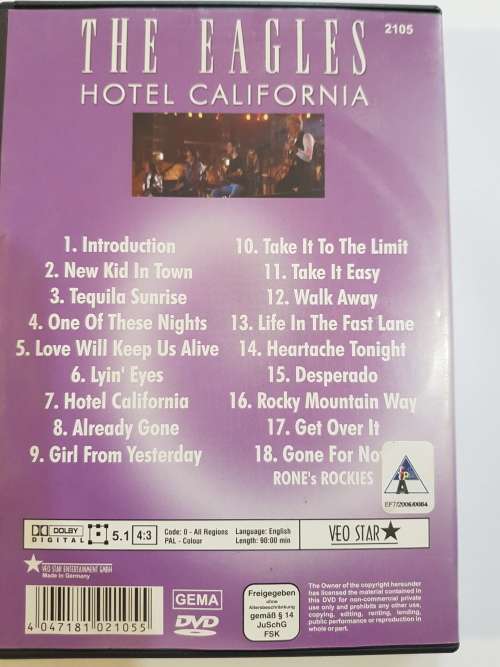 The Eagles, Hotel California, DVD