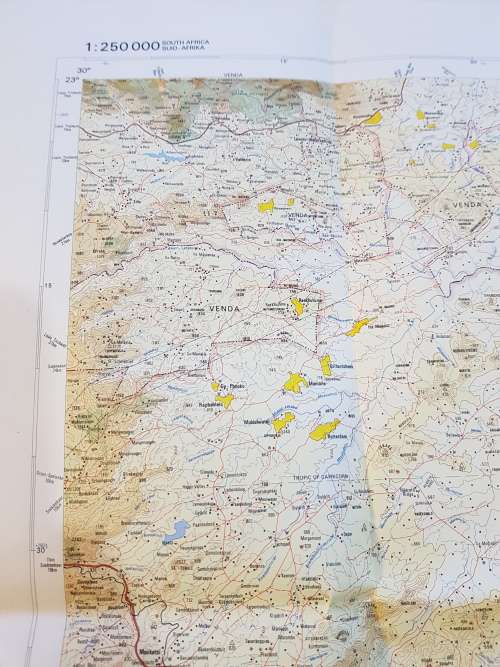 Map 2330 Tzaneen, 1:250 000, 1981