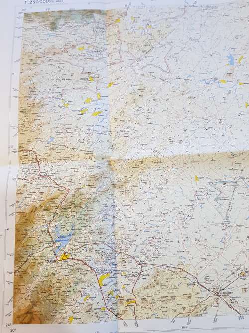 Map 2330 Tzaneen, 1:250 000, 1981