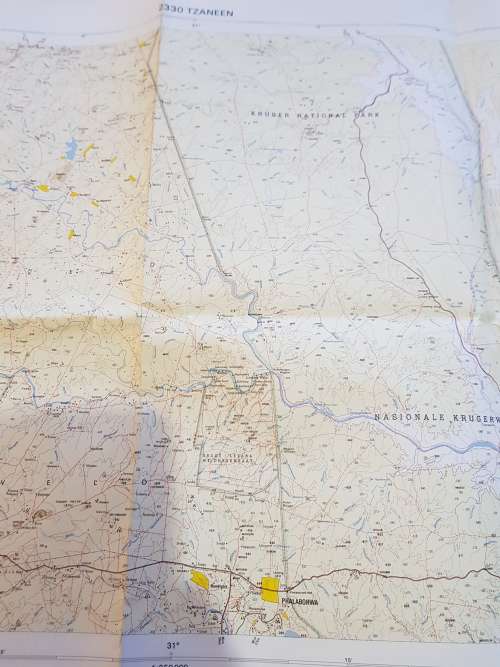 Map 2330 Tzaneen, 1:250 000, 1981