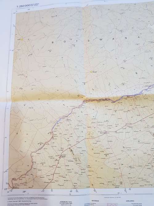 Map 2228 Alldays, 1:250 000, 1987