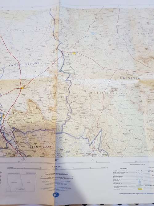 Map 3118 Calvinia, 1:250 000, 1994