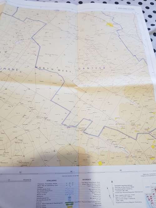 Map 2622 Morokweng, 1:250 000, 1995