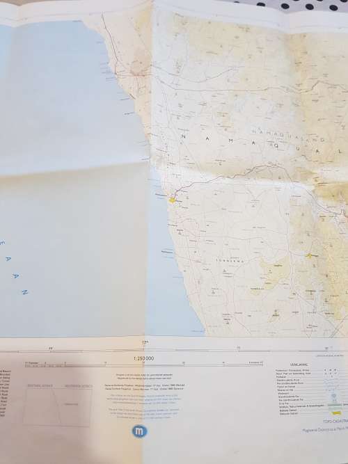 Map 2916 Springbok, 1:250 000, 1994
