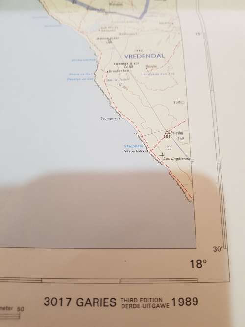 Map 3017 Garies, 1:250 000