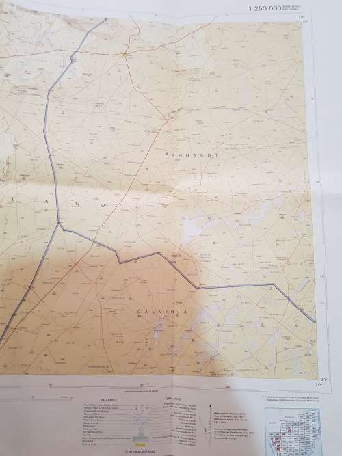 Map 2918 Pofadder, 1:250 000