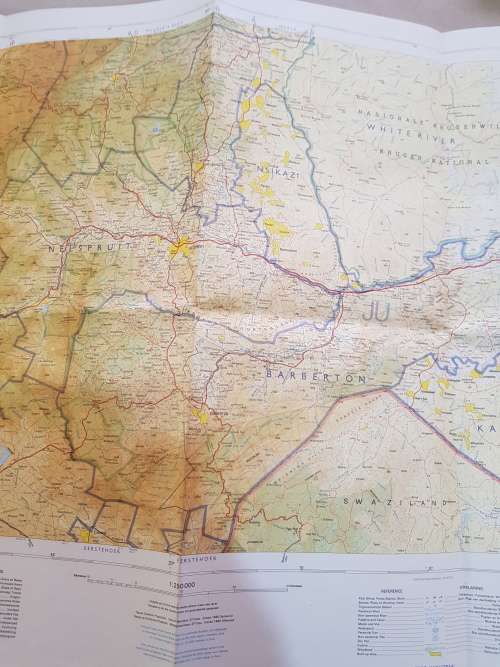 Map 2530 Baberton, 1:250 000