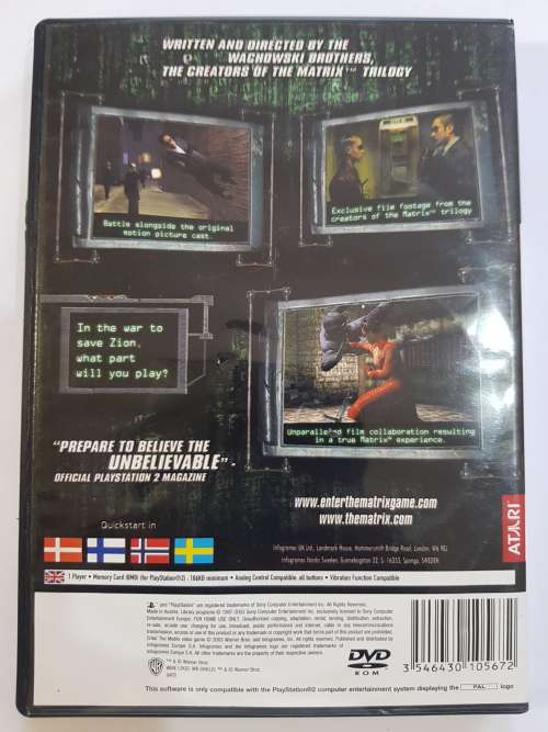 PS2. Playstation 2, Enter The Matrix