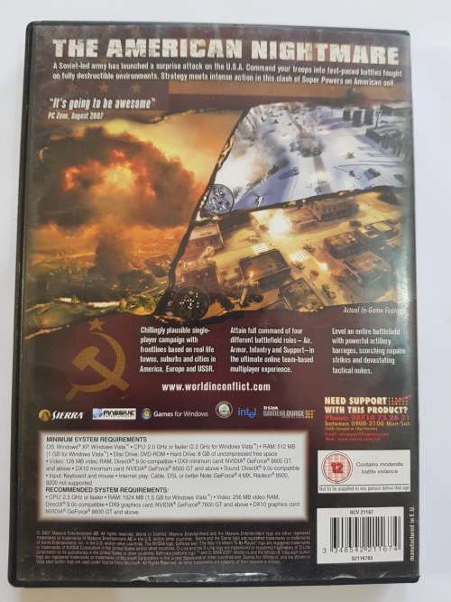 World in Conflict, PC DVD