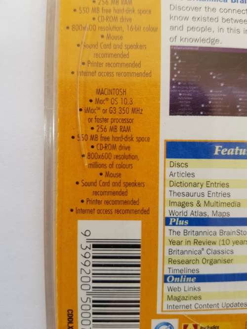 Encyclopedia Britannica Deluxe Edition 2005 CD