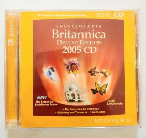 Encyclopedia Britannica Deluxe Edition 2005 CD