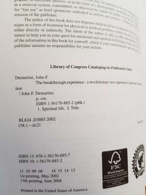The Breakthrough Experiance by John F. Demartini