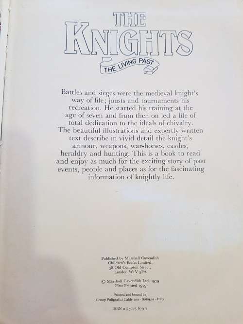 The Knights, The Living Past, Marshall Cavendish, 1979