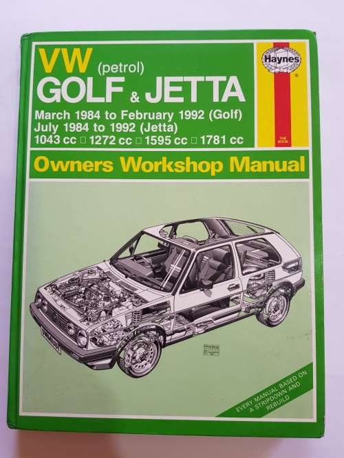 VW Golf and Jetta 1984-1992 Workshop Manual, Haynes