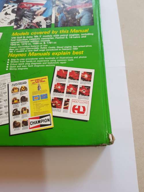 VW Golf and Jetta 1984-1992 Workshop Manual, Haynes