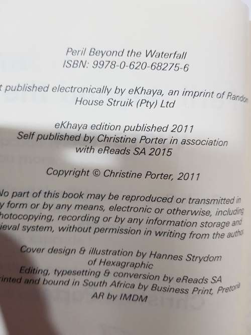 Peril Beyond the Waterfall by Christine Porter, Limited Edition