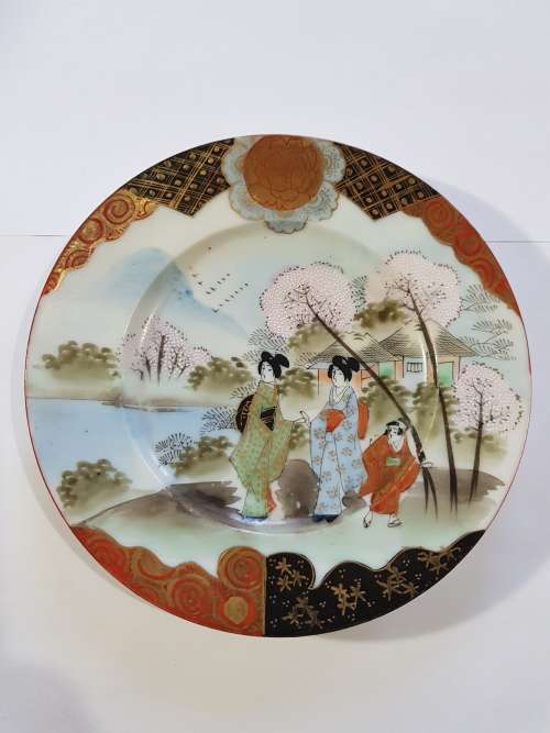 Porcelain Oriental Plate