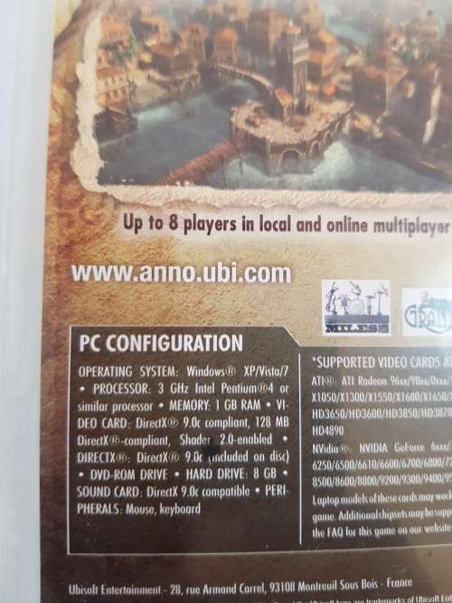 Anno 1401, PC DVD