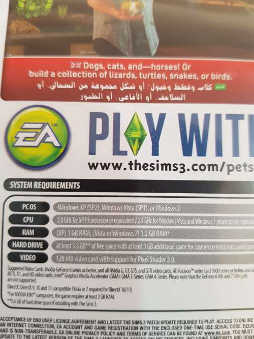 The Sims, Pets Expansion Pack, PC DVD