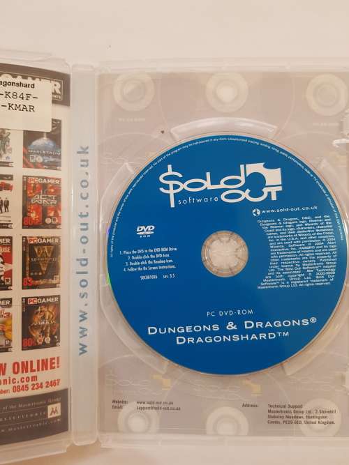 Dungeons and Dragons, Dragonshard, PC DVD