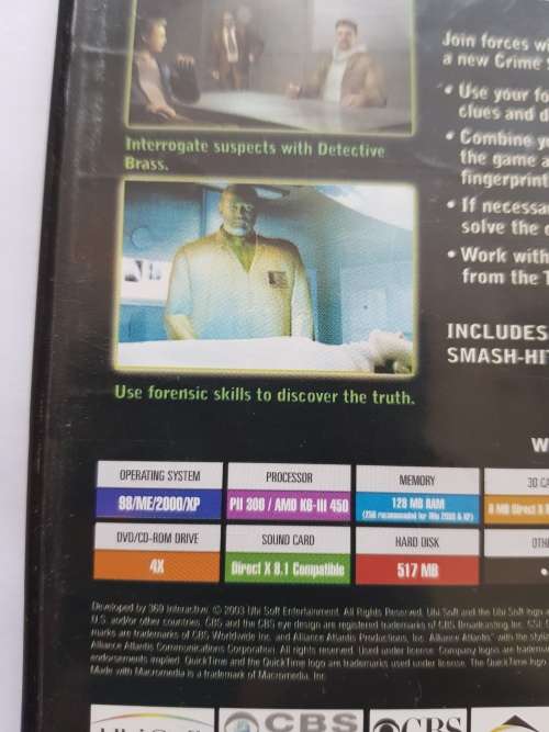 CSI: Crime Scene Investigation PC DVD