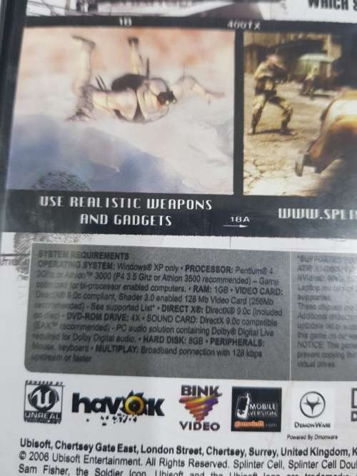Splinter Cell, Double Agent PC DVD
