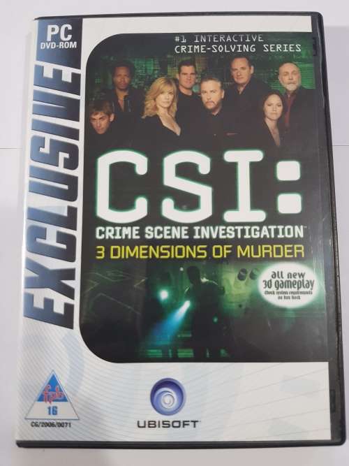 CSI: Crime Scene Investigation, 3 Dimensions of Murder PC DVD
