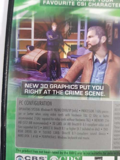 CSI: Crime Scene Investigation, 3 Dimensions of Murder PC DVD